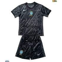 Brasil Keeper Bortedraktsett Barn Copa America 2024 Kortermet (+ Korte bukser)